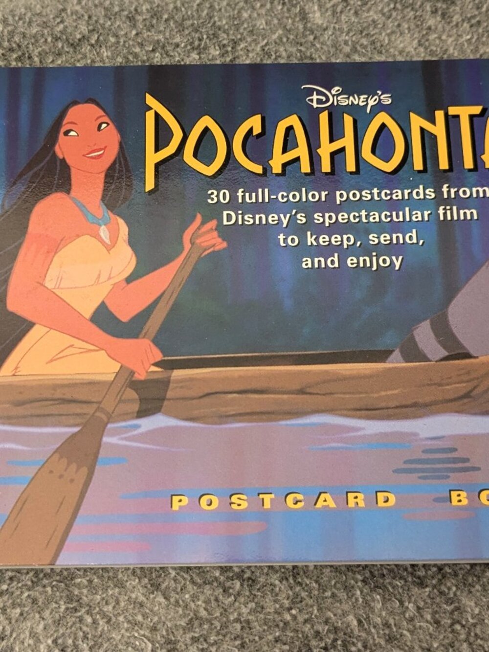 Never Used 1995 Disney's Pocahontas Postcard Book